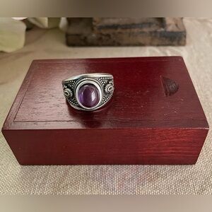 Unisex Ring in Wooden Box